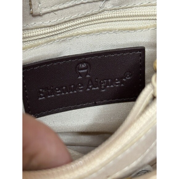 Vintage Etienne Aigner Handbag Paper Straw Handmade Trim Small Boho - Picture 4 of 16